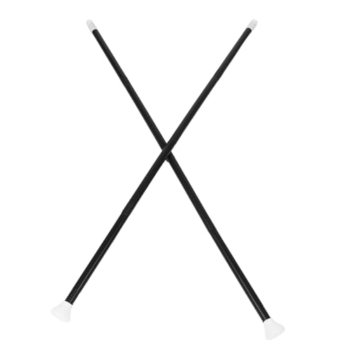 FUNOMOCYA 2 Sätze Schwarzer Magierstab als Walking Cane Kostüm Requisite Realistische Cosplay Stab Dekoration für Party Halloween Bühnenauftritte von FUNOMOCYA