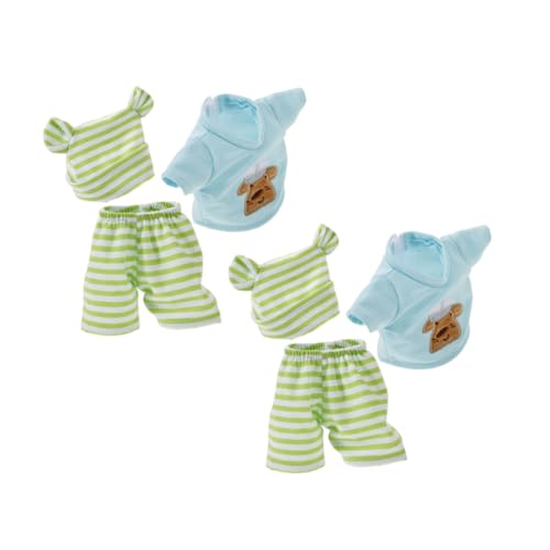 FUNOMOCYA 2 Satz Puppenkleidung Gestreifte Baumwolle Winteroutfits mit Hose Shirt Mütze für Rollenspiele Spielhaus Zubehör für Vinylpuppen FUNOMOCYA 2 Satz Puppenkleidung Gestreifte Baumwolle Winteroutfits mit Hose Shirt Mütze für Rollenspiele Spielhaus Zubehör für Vinylpuppen von FUNOMOCYA