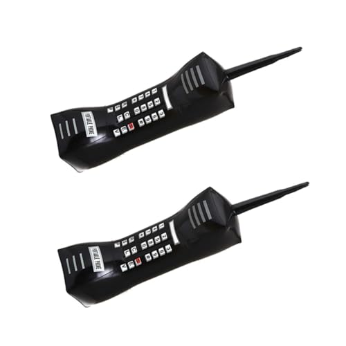 FUNOMOCYA 2 Stück Aufblasbare Jahre Retro Spielzeugtelefone Leichte PVC Simulation Mobiltelefone Tragbare Requisiten für Partydekoration Schwarz FUNOMOCYA 2 Stück Aufblasbare Jahre Retro Spielzeugtelefone Leichte PVC Simulation Mobiltelefone Tragbare Requisiten für Partydekoration Schwarz von FUNOMOCYA