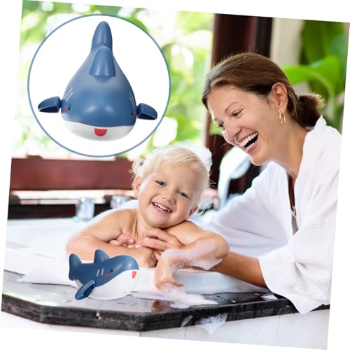 FUNOMOCYA 2 Stück Aufzieh Shark Schwimmtier Badespaß Poolspielzeug Badewanne Sicher für Kleinkinder Mädchen Jungen von FUNOMOCYA