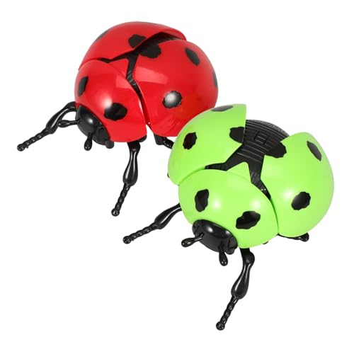 FUNOMOCYA 2 Stück Aufziehspielzeug Käferform Niedliches Wind up Insektenmodell Fördert Motorik Kleinkinder Tragbar und Leicht Geschenk für Vorschulkinder und Geburtstage Rot und Grün FUNOMOCYA 2 Stück Aufziehspielzeug Käferform Niedliches Wind up Insektenmodell Fördert Motorik Kleinkinder Tragbar und Leicht Geschenk für Vorschulkinder und Geburtstage Rot und Grün von FUNOMOCYA