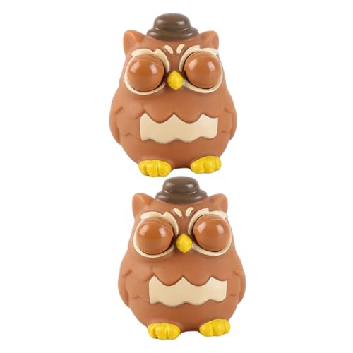 FUNOMOCYA 2 Stück Eulen Quetschspielzeug aus Hochwertigem TPR Waschbar Elastisch Stressabbauendes Zappelspielzeug für Erwachsene Praktisches Handspielzeug für Büro und Party FUNOMOCYA 2 Stück Eulen Quetschspielzeug aus Hochwertigem TPR Waschbar Elastisch Stressabbauendes Zappelspielzeug für Erwachsene Praktisches Handspielzeug für Büro und Party von FUNOMOCYA