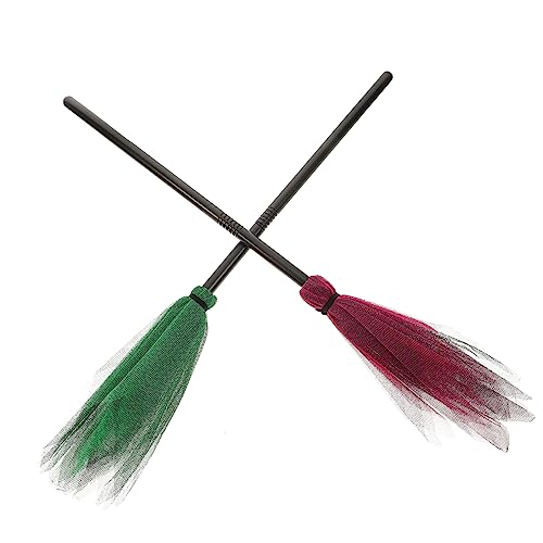 FUNOMOCYA 2 Stück Halloween Hexenbesen Bunte Hexenbesen aus Leichtem Kunststoff Dekoratives Partyzubehör für Halloween Deko Sichere Praktische Grusel Accessoires für FUNOMOCYA 2 Stück Halloween Hexenbesen Bunte Hexenbesen aus Leichtem Kunststoff Dekoratives Partyzubehör für Halloween Deko Sichere Praktische Grusel Accessoires für von FUNOMOCYA