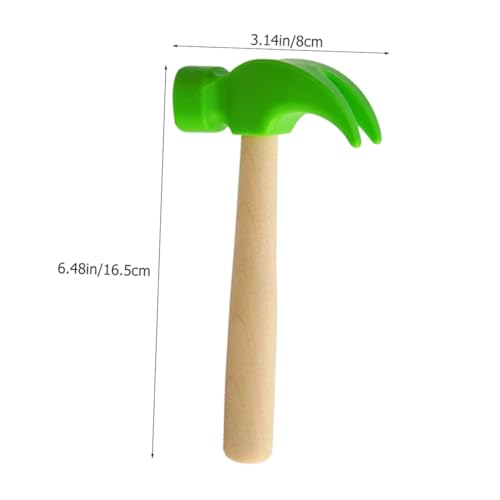 FUNOMOCYA 2 Stück Hammer Leichte Holzgriff Hämmer aus PP Kunststoff Robust und Sicher für Motorik Koordinationsübungen Fördert Greiffähigkeit und Spielspaß für Jungen und Mädchen von FUNOMOCYA