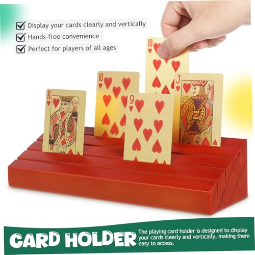 FUNOMOCYA 2 Stück Holz Spielkartenhalter Teilig Mittlere Stabile Tischkartenhalterung Schräg Schlitzförmiges Design für Übersichtliche Kartenanzeige und Komfortables FUNOMOCYA 2 Stück Holz Spielkartenhalter Teilig Mittlere Stabile Tischkartenhalterung Schräg Schlitzförmiges Design für Übersichtliche Kartenanzeige und Komfortables von FUNOMOCYA