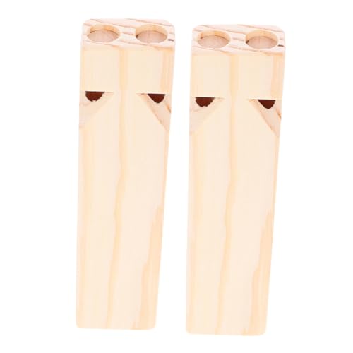 FUNOMOCYA 2 Stück Holzpfeife Musikinstrument Robustes DIY Musikspielzeug Leichter Zugpfeife Partygeschenk für Kleine mit Glatter Oberfläche Sicher und Praktisch von FUNOMOCYA
