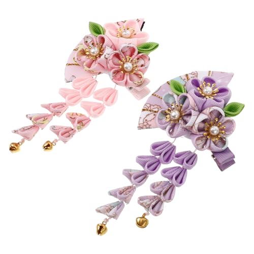 FUNOMOCYA 2 Stück Japanische Haarnadeln mit Blüten und Tasseln Elegante Haarschmuck Accessoires im Kimono Stil Handgefertigt Zartes Design in Rosa und Flieder Passend für Besondere Anlässe FUNOMOCYA 2 Stück Japanische Haarnadeln mit Blüten und Tasseln Elegante Haarschmuck Accessoires im Kimono Stil Handgefertigt Zartes Design in Rosa und Flieder Passend für Besondere Anlässe von FUNOMOCYA