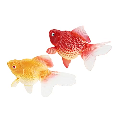 FUNOMOCYA 2 Stück Künstliche Goldfische Realistische Aquarium Deko Schwimmende Fischfigurien Lebensechte Simulation für Terrarien und Lernspielzeug für Gelb und Rotgold FUNOMOCYA 2 Stück Künstliche Goldfische Realistische Aquarium Deko Schwimmende Fischfigurien Lebensechte Simulation für Terrarien und Lernspielzeug für Gelb und Rotgold von FUNOMOCYA