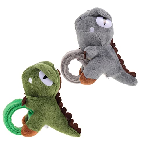 FUNOMOCYA 2 Stück Lustige Dinosaurier Slap Armbänder für Plüsch Wristbands mit Cartoon Design Mitgebsel für Geburtstagsfeiern und Feiertage von FUNOMOCYA