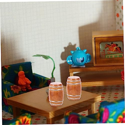 FUNOMOCYA 2 Stück Mini Holzfass Deko Miniatur Fass Modell für Puppenhaus Detailreiche Mini Barrels DIY Dekoration Handgefertigt Kompakte und Sammler FUNOMOCYA 2 Stück Mini Holzfass Deko Miniatur Fass Modell für Puppenhaus Detailreiche Mini Barrels DIY Dekoration Handgefertigt Kompakte und Sammler von FUNOMOCYA