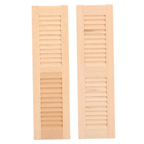 FUNOMOCYA 2 Stück Mini Möbeljalousien Puppenhausmöbel Puppenhauseinrichtung Mini Fensterläden Kleine Jalousien Miniatur Verdunkelung Puppenhaus Jalousien Fenster Holz FUNOMOCYA 2 Stück Mini Möbeljalousien Puppenhausmöbel Puppenhauseinrichtung Mini Fensterläden Kleine Jalousien Miniatur Verdunkelung Puppenhaus Jalousien Fenster Holz von FUNOMOCYA