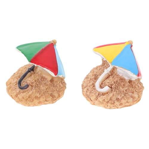 FUNOMOCYA 2 Stück Mini Strandumbrella Mikrolandschaft Ornament für Desktop und Garten Umweltfreundliche Resin Dekoration Zufälligen Farben für Kreative Mini und Zufällige FUNOMOCYA 2 Stück Mini Strandumbrella Mikrolandschaft Ornament für Desktop und Garten Umweltfreundliche Resin Dekoration Zufälligen Farben für Kreative Mini und Zufällige von FUNOMOCYA