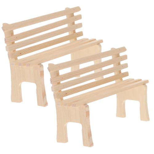 FUNOMOCYA 2 Stück Miniatur Holzbank Teilig Puppenhaus Möbel Detailgetreue Gartenbank Deko Kindgerecht Glatte Oberfläche Kreatives für Realistische Miniatur Stühle FUNOMOCYA 2 Stück Miniatur Holzbank Teilig Puppenhaus Möbel Detailgetreue Gartenbank Deko Kindgerecht Glatte Oberfläche Kreatives für Realistische Miniatur Stühle von FUNOMOCYA