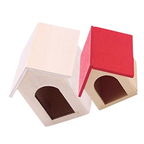 FUNOMOCYA 2 Stück Miniatur Hundehütten Teilig aus Holz Leichte Detailgetreue Puppenhaus Dekoration für Kompakte Langlebig Glatte Oberfläche für Puppenhaus Zubehör FUNOMOCYA 2 Stück Miniatur Hundehütten Teilig aus Holz Leichte Detailgetreue Puppenhaus Dekoration für Kompakte Langlebig Glatte Oberfläche für Puppenhaus Zubehör von FUNOMOCYA