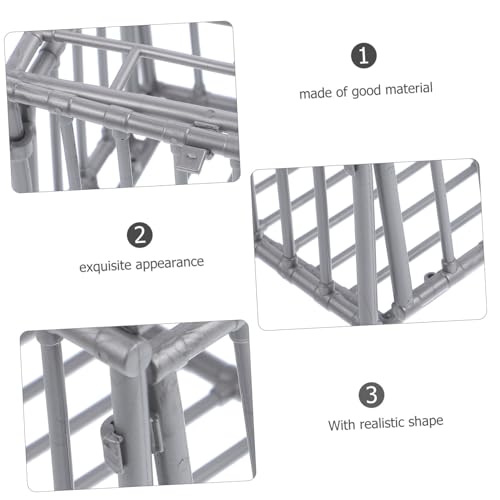 FUNOMOCYA 2 Stück Miniatur Käfig Modell aus Robustem Kunststoff Realistisches Design Vielseitig für Actionfiguren Puppenzubehör und DIY Dekoration für Puppenhäuser und Sammler FUNOMOCYA 2 Stück Miniatur Käfig Modell aus Robustem Kunststoff Realistisches Design Vielseitig für Actionfiguren Puppenzubehör und DIY Dekoration für Puppenhäuser und Sammler von FUNOMOCYA