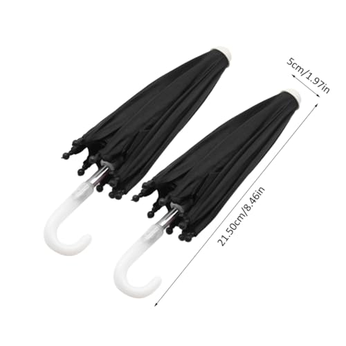 FUNOMOCYA 2 Stück Miniatur Puppenhaus Regenschirm Schwarz Detailgetreuer Mini Regenschirm Modell Leicht und Kompakt Stilvolle Puppenhaus Deko für Miniaturhäuser und Modellbau FUNOMOCYA 2 Stück Miniatur Puppenhaus Regenschirm Schwarz Detailgetreuer Mini Regenschirm Modell Leicht und Kompakt Stilvolle Puppenhaus Deko für Miniaturhäuser und Modellbau von FUNOMOCYA