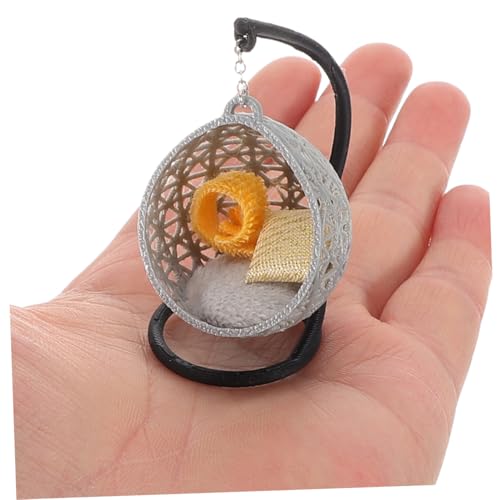 FUNOMOCYA 2 Stück Miniaturmöbel für DIY Projekte Hängender Sessel für Miniaturdekoration und Kreative Bastelarbeiten FUNOMOCYA 2 Stück Miniaturmöbel für DIY Projekte Hängender Sessel für Miniaturdekoration und Kreative Bastelarbeiten von FUNOMOCYA