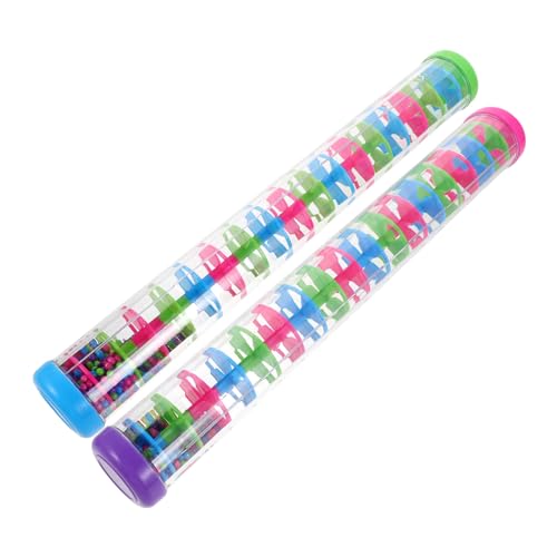 FUNOMOCYA 2 Stück ORFF Music -Lehrwerkzeuge kognitives Regenmacherspielzeug Lustiges Regenmacher- Regenschüttler Accessoire Regen-Sound-Maker Regenstock Plastik FUNOMOCYA 2 Stück ORFF Music -Lehrwerkzeuge kognitives Regenmacherspielzeug Lustiges Regenmacher- Regenschüttler Accessoire Regen-Sound-Maker Regenstock Plastik von FUNOMOCYA