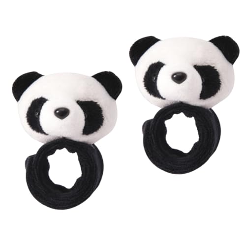 FUNOMOCYA 2 Stück Plüsch Panda Slap Bracelets Kinderarmband Schnapparmband Kuscheliges Party accessoire Hautfreundlich Sanft von FUNOMOCYA