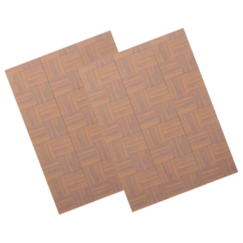 FUNOMOCYA 2 Stück Puppenhaus Dielen mit Holzstruktur Leichtes DIY Zubehör für Puppenhaus Dekoration Wohnzimmer Küche Bad Realistische Miniatur Fußböden FUNOMOCYA 2 Stück Puppenhaus Dielen mit Holzstruktur Leichtes DIY Zubehör für Puppenhaus Dekoration Wohnzimmer Küche Bad Realistische Miniatur Fußböden von FUNOMOCYA