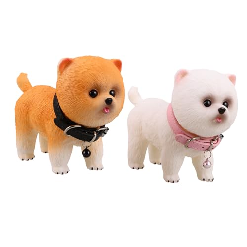 FUNOMOCYA 2 Stück Realistische Pomeranian Welpen Figuren Detailgetreue Vinyl Hundemodelle Tragbare Künstliche Hunde-Simulation Niedliche Haustierdekoration für Büro Zuhause FUNOMOCYA 2 Stück Realistische Pomeranian Welpen Figuren Detailgetreue Vinyl Hundemodelle Tragbare Künstliche Hunde-Simulation Niedliche Haustierdekoration für Büro Zuhause von FUNOMOCYA