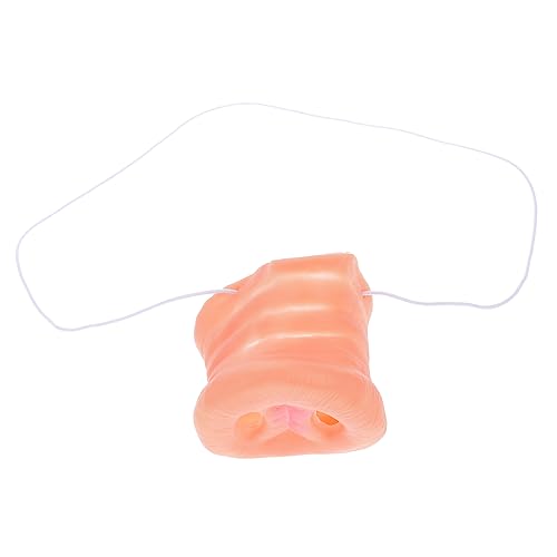 FUNOMOCYA 2 Stück Realistische Schweinenase mit Elastischem Gummiband Leichte Schweinefleisch Nase für Halloween Karneval Party Kostüm Witziges Tier Accessoire für Erwachsene von FUNOMOCYA