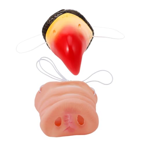 FUNOMOCYA 2 Stück Realistische Tiernasen requisite mit Papageienschnabel und Schweinenase für Karneval Cosplay Party Leichtes Detailgetreu Tragbar und Komfortabel für Kostümtiere FUNOMOCYA 2 Stück Realistische Tiernasen requisite mit Papageienschnabel und Schweinenase für Karneval Cosplay Party Leichtes Detailgetreu Tragbar und Komfortabel für Kostümtiere von FUNOMOCYA