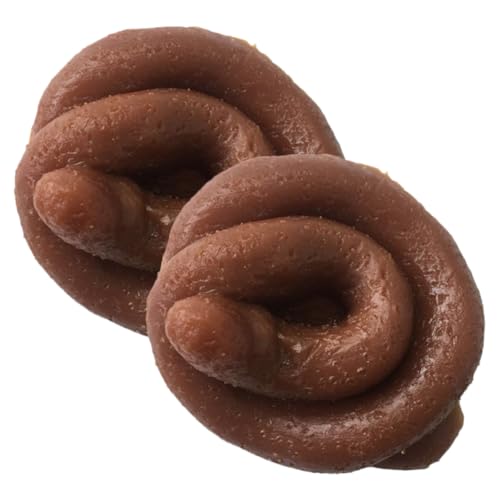 FUNOMOCYA 2 Stück Realistisches Fake Cow Poo aus Schwimmendes Lustiges Streichspielzeug für Halloween Aprilscherz und Partyspaß Witziges Geschenk für Freunde und Büro von FUNOMOCYA