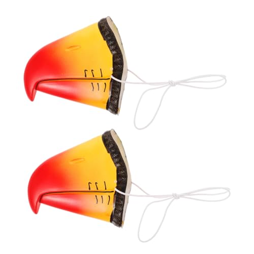 FUNOMOCYA 2 Stück Realistisches Papagei Schnabel Nasen Teilig Vinyl Cosplay Tier Requisiten Halloween Karneval Party Dekoration Langlebig und Auffällig FUNOMOCYA 2 Stück Realistisches Papagei Schnabel Nasen Teilig Vinyl Cosplay Tier Requisiten Halloween Karneval Party Dekoration Langlebig und Auffällig von FUNOMOCYA