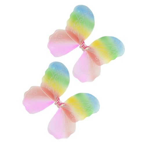 FUNOMOCYA 2 Stück Schmetterlingsflügel Bunte Einlagige Zauberhafte Flügel aus Stoff Sanft und Lebensecht als Halloween Kostüm Accessoire für Bühnenauftritte Verkleidung Fotografie FUNOMOCYA 2 Stück Schmetterlingsflügel Bunte Einlagige Zauberhafte Flügel aus Stoff Sanft und Lebensecht als Halloween Kostüm Accessoire für Bühnenauftritte Verkleidung Fotografie von FUNOMOCYA
