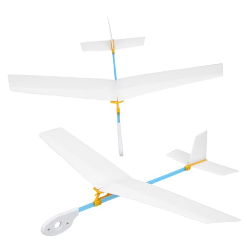 FUNOMOCYA 2 Stück Segelflugzeugmodell Flugzeugspielzeugmodell Flugzeugaktivitäten für Segelflugzeug werfen Flugzeug Handwerk Modellbausätze für Flugzeuge Flugmodelle pp Weiß von FUNOMOCYA
