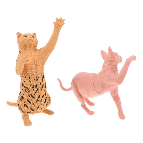 FUNOMOCYA 2 Stück Simulierte Haarlose Katzenspielzeuge Kleine Katzenfiguren Modellkatze Katzentierspielzeug Realistische Katzendekoration Katzen-actionfiguren Simulation Tiermodell Plastik FUNOMOCYA 2 Stück Simulierte Haarlose Katzenspielzeuge Kleine Katzenfiguren Modellkatze Katzentierspielzeug Realistische Katzendekoration Katzen-actionfiguren Simulation Tiermodell Plastik von FUNOMOCYA