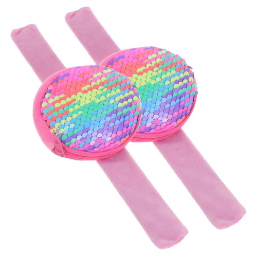 FUNOMOCYA 2 Stück Slap Bracelet mit Reißverschluss Münzbeutel Niedliches Armband für Handgelenk Praktische Partygeschenke für Jungen und Mädchen Sicher und Einfach zu Tragen für FUNOMOCYA 2 Stück Slap Bracelet mit Reißverschluss Münzbeutel Niedliches Armband für Handgelenk Praktische Partygeschenke für Jungen und Mädchen Sicher und Einfach zu Tragen für von FUNOMOCYA