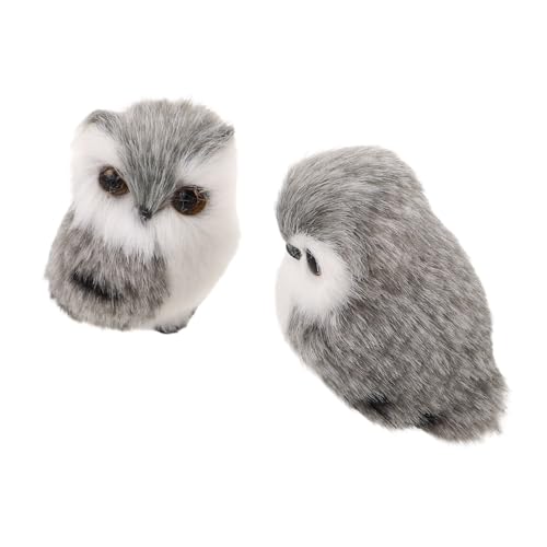 FUNOMOCYA 2 Stück Teiliges Eulen Plüschtiere Realistische Graue Kuscheltiere Weiches Material Langlebig Sammler für Frauen und Wohnkultur FUNOMOCYA 2 Stück Teiliges Eulen Plüschtiere Realistische Graue Kuscheltiere Weiches Material Langlebig Sammler für Frauen und Wohnkultur von FUNOMOCYA