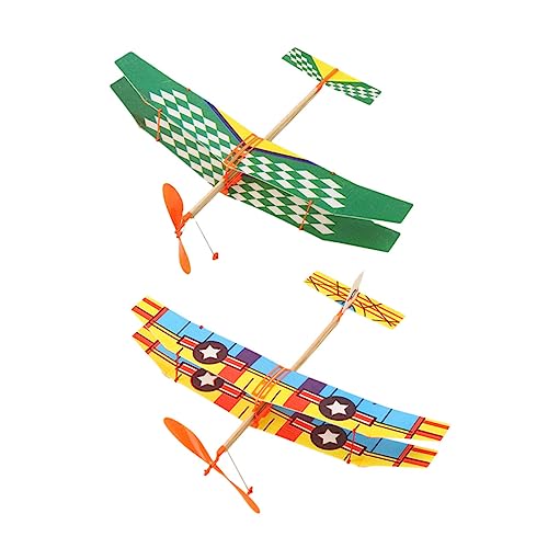 FUNOMOCYA 2 Stück Teiliges Gummiband Flugzeug Spielset aus Leichtem Schaumstoff DIY Segelflugzeug für Fördert Hand Auge Koordination und Kreatives Zufälliges Muster FUNOMOCYA 2 Stück Teiliges Gummiband Flugzeug Spielset aus Leichtem Schaumstoff DIY Segelflugzeug für Fördert Hand Auge Koordination und Kreatives Zufälliges Muster von FUNOMOCYA