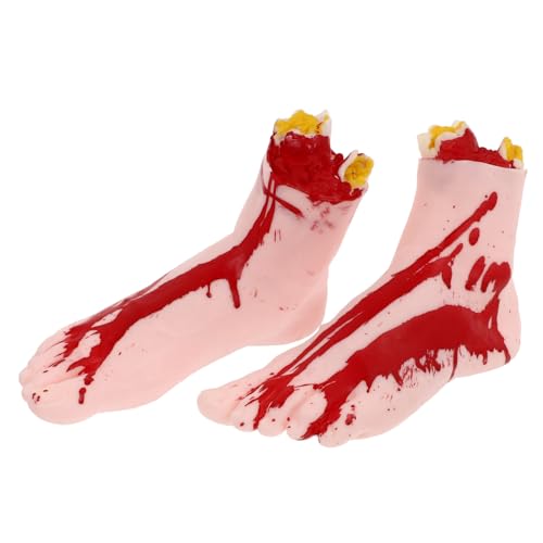 FUNOMOCYA 2 Stück Teiliges Halloween Deko Realistische Blutige Fuß Requisiten aus Robustem Material Gruselige Partyaccessoires für Halloween Veranstaltung Gruselige Trick Deko für Innen und FUNOMOCYA 2 Stück Teiliges Halloween Deko Realistische Blutige Fuß Requisiten aus Robustem Material Gruselige Partyaccessoires für Halloween Veranstaltung Gruselige Trick Deko für Innen und von FUNOMOCYA