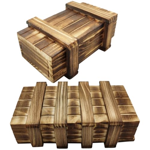 FUNOMOCYA 2 Stück Teiliges Holz Puzzle Lernspielzeug mit Geheimfach Pädagogische Trainingsbox für Fördert Logisches Denken Geschenk für Geburtstage und Weihnachten FUNOMOCYA 2 Stück Teiliges Holz Puzzle Lernspielzeug mit Geheimfach Pädagogische Trainingsbox für Fördert Logisches Denken Geschenk für Geburtstage und Weihnachten von FUNOMOCYA