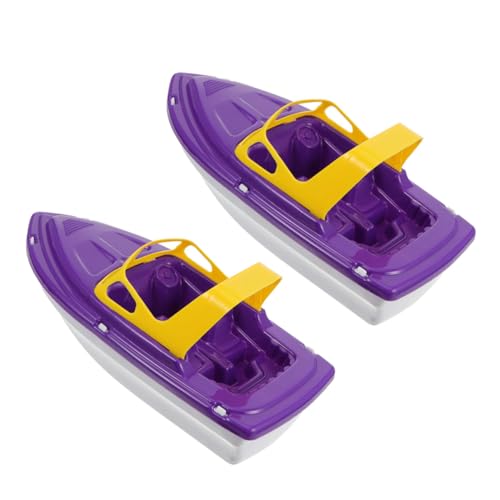 FUNOMOCYA 2 Stück Teiliges Kleines Bootspielzeug für Kleinkinder Jahre Leichtes Sicheres Schwimmspielzeug mit Glatter Oberfläche für Strand Pool und Badewanne Fördert Badespaß und Motorische von FUNOMOCYA