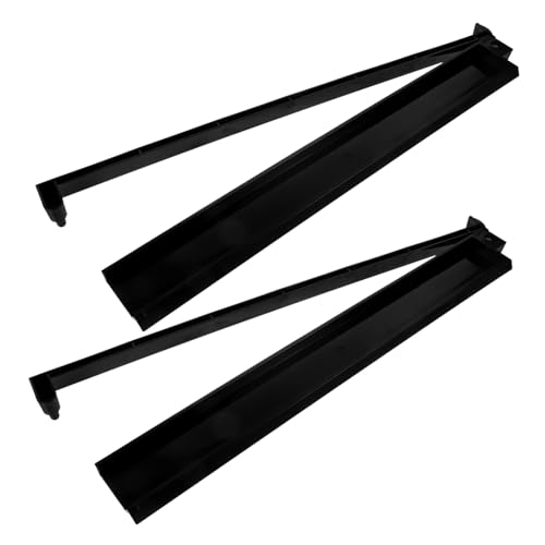 FUNOMOCYA 2 Stück Teiliges Mahjong Push Rack aus Robustem Kunststoff Transparent schwarz Multifunktional zum Schieben und Ordnen Tragbar für Chinesisches Spiel Praktisches Zubehör für von FUNOMOCYA