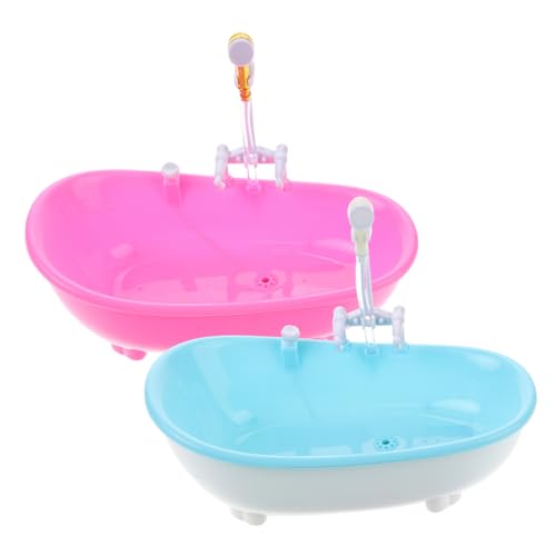 FUNOMOCYA 2 Stück Teiliges Mini Badewannen Set aus Kunststoff Vielseitige Badewannentassen für Getränke für Restaurants Partys und Zuhause Moderne Miniatur Badewannenmodelle von FUNOMOCYA