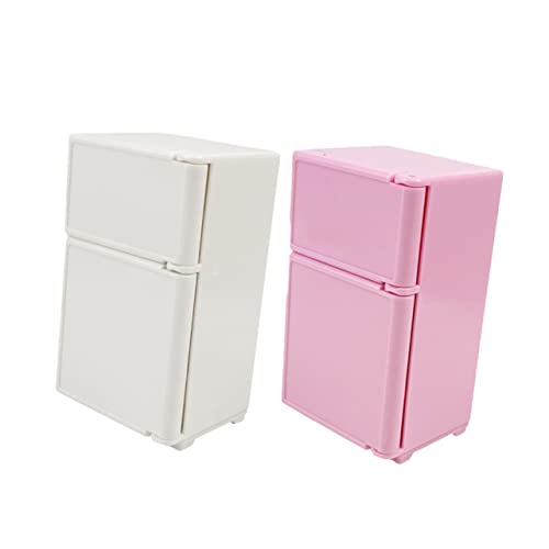 FUNOMOCYA 2 Stück Teiliges Puppenhaus Kühlschrank Miniaturmöbel für Handgefertigt Robust Niedliche Mini Kühlschränke Weiß für Puppenhaus Dekoration und DIY Modelle FUNOMOCYA 2 Stück Teiliges Puppenhaus Kühlschrank Miniaturmöbel für Handgefertigt Robust Niedliche Mini Kühlschränke Weiß für Puppenhaus Dekoration und DIY Modelle von FUNOMOCYA