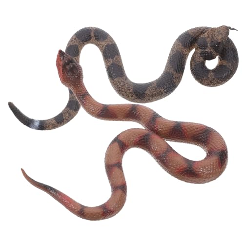 FUNOMOCYA 2 Stück Teiliges Realistisches Gummischlangen Weiche Klapperschlangen Spielzeuge Lebensechte Tierfiguren für Gartenstreiche Halloween Dekorationen und Pädagogische Zwecke FUNOMOCYA 2 Stück Teiliges Realistisches Gummischlangen Weiche Klapperschlangen Spielzeuge Lebensechte Tierfiguren für Gartenstreiche Halloween Dekorationen und Pädagogische Zwecke von FUNOMOCYA
