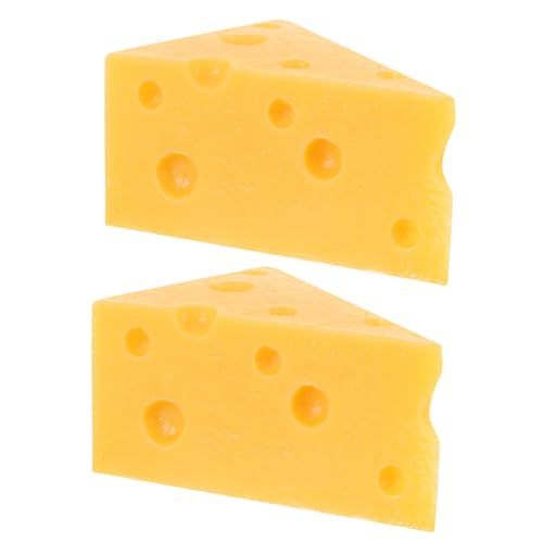 FUNOMOCYA 2 Stück Teiliges Realistisches Käsemodell Simulierte Dreieck Käsestücke aus Leichtem Material Detailgetreue Dekoration für Bäckerei DIY und Langlebige Attrappe für Käseliebhaber FUNOMOCYA 2 Stück Teiliges Realistisches Käsemodell Simulierte Dreieck Käsestücke aus Leichtem Material Detailgetreue Dekoration für Bäckerei DIY und Langlebige Attrappe für Käseliebhaber von FUNOMOCYA