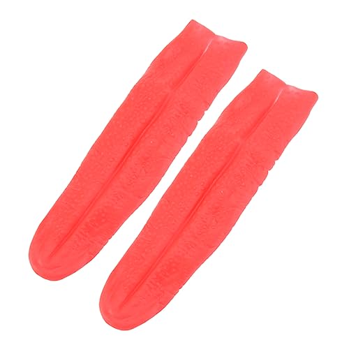 FUNOMOCYA 2 Stück Teiliges Rote Künstliche Lange Halloween Cosplay Requisite Elastisch Realistisch für Kostüm Party Deko Vampir Zubehör Streiche und Verkleidungen von FUNOMOCYA