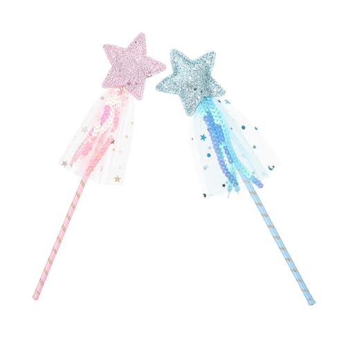 FUNOMOCYA 2 Stück Teiliges Stern für Leichtes Bequemes Feenstab für Bühne Party Cosplay Geburtstag und Verkleidung Farbiges Design Blau FUNOMOCYA 2 Stück Teiliges Stern für Leichtes Bequemes Feenstab für Bühne Party Cosplay Geburtstag und Verkleidung Farbiges Design Blau von FUNOMOCYA