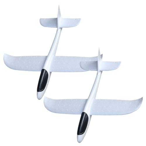 FUNOMOCYA 2 Stück Unfertige Flugzeuge zum Selbergestalten Handwurf für Kreatives DIY für Außenbereich Leicht und Tragbar für Spaß im Freien von FUNOMOCYA