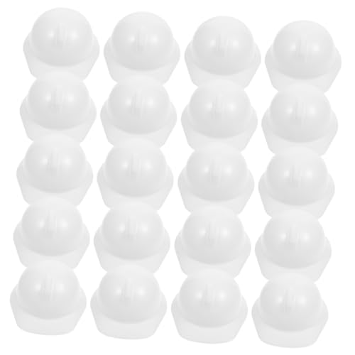 FUNOMOCYA 20 Stck Teiliges Miniatur Puppenhelme aus Kunststoff Sicherer Robuster Bauhelm für Puppenkostüme und Dekoration Leicht Realistisch Gestaltet Langlebig und Handfreundlich von FUNOMOCYA