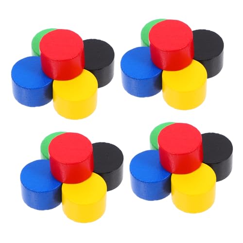 FUNOMOCYA 20 Stück Mini Holz Schachfiguren Teiliges mit Zylindrischen Schachstücken aus Holz für Brettspiele für Unterrichtsaktivitäten FUNOMOCYA 20 Stück Mini Holz Schachfiguren Teiliges mit Zylindrischen Schachstücken aus Holz für Brettspiele für Unterrichtsaktivitäten von FUNOMOCYA