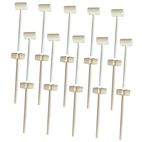 FUNOMOCYA 20 Stück Mini Holzhammer aus Natürlichem Holz Sicher und Geruchsneutral für Pädagogisches und DIY Projekte FUNOMOCYA 20 Stück Mini Holzhammer aus Natürlichem Holz Sicher und Geruchsneutral für Pädagogisches und DIY Projekte von FUNOMOCYA