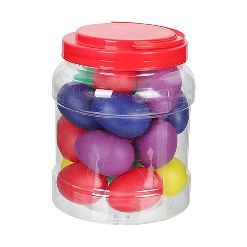 FUNOMOCYA 20 Stück Percussion Sand Ei Rassel Ei Für Babys Musik Ei Maracas Kleinkind Musikinstrumente Musikinstrumente Musik Ei Aus Kunststoff Zufällige Farbe von FUNOMOCYA